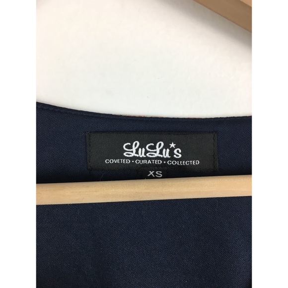 Lulus | Shifting Dears Navy Floral Print Dress - Picture 7 of 8